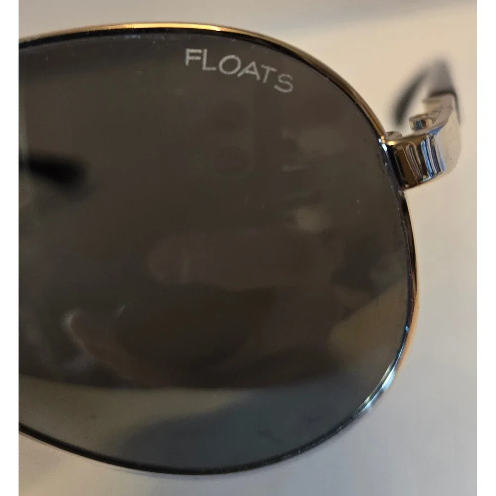 Floats Italian Design‎ Polarized Sunglasses Aviator Silver Tortoise Shell F4167